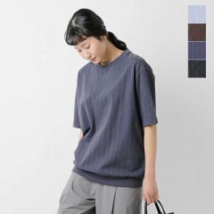ヴォアーブ Tシャツ VOAAOV  コットン キルティング ステッチ ハーフスリーブ プルオーバー voct-n42  クーポン対象