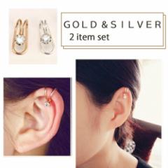 �C���[�J�t �C�������O �X�g�[�� �V���v�� �S�[���h �V���o�[ 2�� �Z�b�g �Ў��p ���� �t�F�C�N�s�A�X �v�`�v�� �C���[�N���b�v ���ނ���