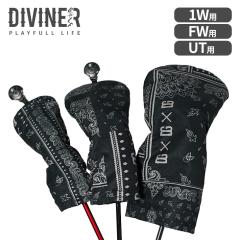 �yDIVINER GOLF�z �w�b�h�J�o�[ ������� �u�����h �y�C�Y���[�� �N���u�J�o�[ �h���C�o�[ �t�F�A�E�F�C�E�b�h ���[�e�B���e�B UT �S���t