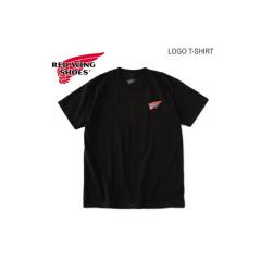 RED WING bhEBO Logo T-shirt STVc BLACK ubN MADE IN USA AJW