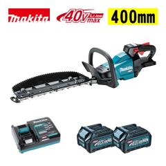 �}�L�^(makita) MUH001GRDX 400mm�[�d���w�b�W�g���}�E���n�� 40Vmax 2.5Ah �Z�b�g�i(�{�́EBL4025�~2�E�[�d��) (�Ίp�q�ݐn�`��) �R�[