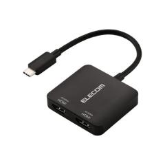 �G���R�� Type-C �f���ϊ� �A�_�v�^ Type-C - HDMI �ϊ��A�_�v�^�[ 2�|�[�g 2�|�[�g 4K60Hz �u���b�N��AD-C2HDMIBK