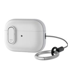 �G���R�� AirPods Pro ��2���� �p TOUGH SLIM Lock�P�[�X �J���r�i�t�� �z���C�g��AVA-AP4TSLWH