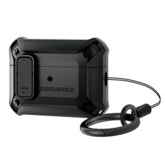 �G���R�� AirPods Pro ��2���� �p ZEROSHOCK Lock�P�[�X ���b�N�@�\ �J���r�i�t�� �u���b�N��AVA-AP4ZEROLBK