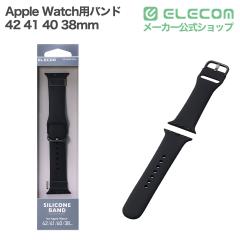 �G���R�� Apple Watch�p 42 41 40 38mm �o���h �V���R�� �� �u���b�N ��AW-26BBDSCBK