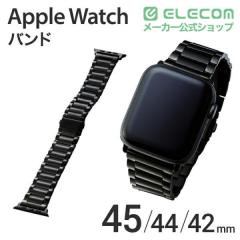 �y�݌ɏ����E���������I�z �G���R�� Apple Watch 44mm 42mm �o���h �v���~�A���X�e�����X �u���b�N��AW-44BDSS3BK
