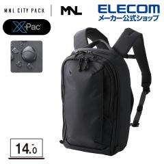 �G���R�� �o�b�N�p�b�N 14inch 14L MNL CITY PACK LITE X-Pac �������H �u���b�N��BM-MNLBP06BK