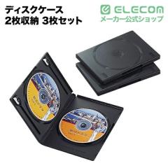 �G���R�� DVD�P�[�X CD�P�[�X DVD �g�[���P�[�X ���ނɕ֗��Ȕw���x�����A�C�R���V�[���t 3���g �u���b�N 2�����[��CCD-DVD04BK