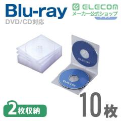 �G���R�� �f�B�X�N�P�[�X Blu-ray DVD CD �Ή� �X���� 2�����[ 10���Z�b�g �N���A 10�p�b�N��CCD-JSCSW10CR