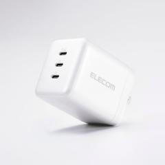 �G���R�� �m�[�gPC �p AC�A�_�v�^�[ USB Power Delivery 100W AC�[�d�� Type-C�~3 �X�C���O�v���O �z���C�g��EC-AC113100WH