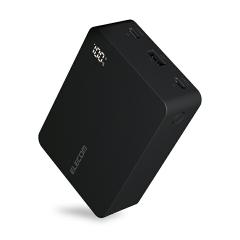 �G���R�� ���o�C���o�b�e���[  PC�[�d�Ή� ���`�E���C�I���d�r20000mAh 67W Type-C ���o�́~ 2USB-A�~1 �c�ʕ\�� �u���b�N��E