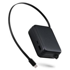 �G���R�� ���o�C���o�b�e���[ ������莮 �P�[�u����̌^ ���o�C���o�b�e���[ 10000mAh 30W ���`�E���C�I���d�r Type-C �P�[�u�� USB-A 