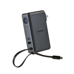 �G���R�� ���o�C���o�b�e���[ �R���Z���g��̌^ 10000mAh �ő�67W ���o�� USB-C�P�[�u������ PD PPS�Ή� �@���������݉� �c�ʕ\���f�B�X