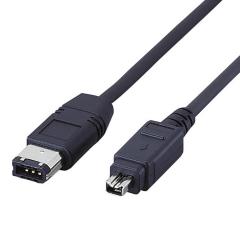 �y�݌ɏ����E���������I�z �G���R�� IEEE1394�P�[�u�� IEEE1394�P�[�u���i4�s��-6�s���j �u���b�N 1m��IE-461BK