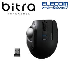 �G���R�� bitra ����2.4GHz Bluetooth �g���b�N�{�[�� �}�E�X ���C�����X 5�{�^�� �e�w���� 25mm�{�[�� �l�H���r�[ �d�r�� �É� ���[�|�[