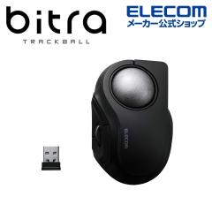 �G���R�� bitra ����2.4GHz Bluetooth �g���b�N�{�[�� �}�E�X ���C�����X 5�{�^�� �l�����w���� 34mm�{�[�� �l�H���r�[ �d�r�� �É� ���[