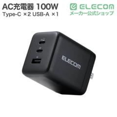 �G���R�� �[�d�� PD 100W / PPS�Ή� �����[�d 3�|�[�g ( USB-C �~2 / USB-A �~1 ) GaN II�̗p �y MacBook iPhone iPad Galaxy Android ��