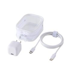 �G���R�� AC�[�d�� 20W C�~1 C-C�P�[�u�� 1.2m �t�� �X�}�z��^�u���b�g�p Type-C 1�|�[�g �N���A�|�[�` �z���C�g ��MPA-AC13720WH