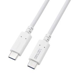 �G���R�� USB Type-C�P�[�u�� USB2.0�P�[�u�� Type-C - Type-C 240W �X�^���_�[�h �ő�240W 1.0m �z���C�g ��MPA-CCPE10WH