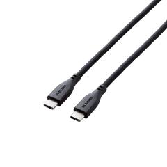 �G���R�� �Ȃ߂炩 USB Type-C to USB Type-C�P�[�u�� �u���b�N 0.7m��MPA-CCSSEC07BK