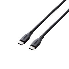 �G���R�� �Ȃ߂炩 USB Type-C to USB Type-C�P�[�u�� �u���b�N 1.5m��MPA-CCSSEC15BK
