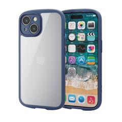 �G���R�� iPhone 15 �p TOUGH SLIM LITE �t���[���J���[ �w�ʃN���A �Ɍ��ی� �l�C�r�[��PM-A23ATSLFCKNV