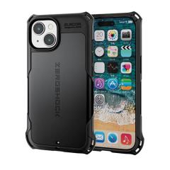 �G���R�� iPhone 15 �p ZEROSHOCK �n�C�u���b�h �P�[�X �J�o�[ �u���b�N��PM-A23AZEROBK
