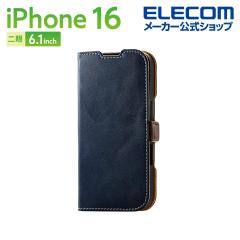 �G���R�� iPhone16 �p �\�t�g���U�[�P�[�X ���Εt �ϏՌ� �X�e�b�` �X�}�z �\�t�g���U�[ �P�[�X �J�o�[ �l�C�r�[��PM-A24APLFYNV