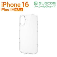 �G���R�� iPhone 16 Plus �P�[�X �n�C�u���b�h �Ռ��z�� �J���������Y�ی�݌v �X�g���b�v�z�[���t �d�x5H �N���A��PM-A24BHVCKCR