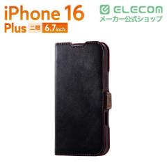 �y�݌ɏ����E���������I�z �G���R�� iPhone16 Plus �p �\�t�g���U�[�P�[�X ���Εt �ϏՌ� �X�e�b�` �\�t�g���U�[ �P�[�X �J�o�[ �u���b�N