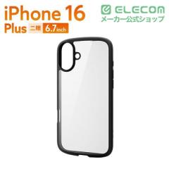 �y�݌ɏ����E���������I�z �G���R�� iPhone16 Plus �p TOUGH SLIM LITE �n�C�u���b�h�P�[�X �t���[���J���[ �P�[�X �J�o�[ �u���b�N��PM-