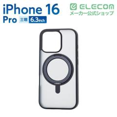 �G���R�� iPhone 16 Pro �P�[�X �n�C�u���b�h �Ռ��z�� �J���������Y�ی�݌v ���͋z�����C�����X�[�d�Ή� �X�^���h�@�\�t �d�x5H �u���b