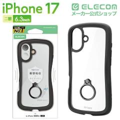 �G���R�� iPhone 17 �P�[�X �n�C�u���b�h �Ռ��z�� �X�g���b�v�z�[���t �X�g���b�v�z�[���V�[�g�t �����O�t �X�^���h�@�\�t Grippy �u��