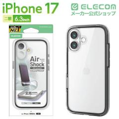 �y�݌ɏ����E���������I�z�G���R�� iPhone 17 �P�[�X �n�C�u���b�h �Ռ��z�� �y�� AirShock �u���b�N��PM-A25AHVAIR2BK