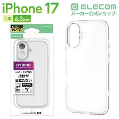 �y�݌ɏ����E���������I�z �G���R�� iPhone 17 �p �n�C�u���b�h�P�[�X �V���L�[�N���A ���^���X�e�b�J�[�t iPhone17 �n�C�u���b�h �P�[�X