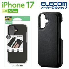 �y�݌ɏ����E���������I�z �G���R�� iPhone 17 �p �w�ʃt���b�v�P�[�X iPhone17 �w�ʃt���b�v �P�[�X �J�o�[ �u���b�N ��PM-A25APLORFBK