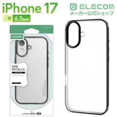 �G���R�� iPhone 17 �P�[�X �\�t�g ���^ ���C�z���Ή����^���X�e�b�J�[�t ���^���b�N�f�U�C�� �u���b�N��PM-A25AUCTMBK