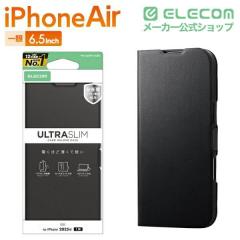 �y�݌ɏ����E���������I�z �G���R�� iPhone Air �p �蒠�^�P�[�X ���^ ���Εt iPhone Air �蒠�^ �P�[�X �J�o�[ �u���b�N ��PM-A25BPLFUB