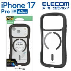 �G���R�� iPhone 17 Pro �p Grippy �n�C�u���b�h�P�[�X �t���[���J���[ MAGKEEP iPhone17 Pro �n�C�u���b�h �P�[�X �J�o�[ �u���b�N ��PM