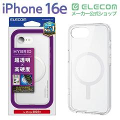 �G���R�� iPhone 16e �P�[�X �n�C�u���b�h �J�o�[ �Ռ��z�� �J���������Y�ی�݌v ���͋z�����C�����X�[�d�Ή� �d�x5H MAGKEEP �z���C�g