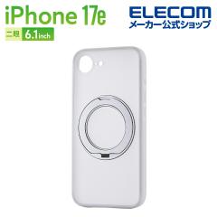 �G���R�� iPhone 17e �p �n�C�u���b�h�P�[�X �Ɍ� MAGKEEP �X�^���h iPhone17e �P�[�X �J�o�[ �z���C�g ��PM-A25SMGSTKMWH
