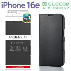 �G���R�� iPhone 16e �P�[�X ���U�[ �J�o�[ �蒠�^ �}�O�l�b�g �t���b�v �Ռ��z�� ���y�� ���^ �X�^���h�@�\�t �J�[�h�P�[�X�@�\�t Ultra