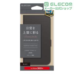 �G���R�� iPhone 16e �P�[�X ���U�[ �J�o�[ �蒠�^ �}�O�l�b�g �t���b�v �Ռ��z�� �X�^���h�@�\�t �X�G�[�h �J�[�h�P�[�X�@�\�t �u���b�N