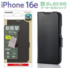 �G���R�� iPhone 16e �P�[�X ���U�[ �J�o�[ �蒠�^ �}�O�l�b�g �t���b�v �Ռ��z�� �X�g���b�v�z�[���t �X�^���h�@�\�t �J�[�h�P�[�X�@�\