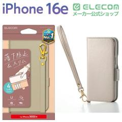 �G���R�� iPhone 16e �P�[�X ���U�[ �蒠�^ �}�O�l�b�g �t���b�v �Ռ��z�� �X�g���b�v�z�[���t �n���h�X�g���b�v�t �X�^���h�@�\�t �J�[