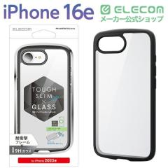 �G���R�� iPhone 16e �P�[�X �n�C�u���b�h �Ռ��z�� �y�� ���^ ���^���X�e�b�J�[�t �X�g���b�v�z�[���t �w�ʃK���X�N���A �d�x9H TOUGH S