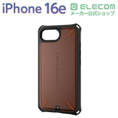 �G���R�� iPhone 16e �P�[�X �n�C�u���b�h �J�o�[ ����f��D3O ���ϏՌ� �X�g���b�v�z�[���t �t�B�����t ZEROSHOCK �u���b�N��PM-A25SZER