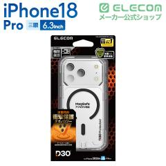 �G���R�� iPhone18 Pro �p D3O �n�C�u���b�h�P�[�X �t���[���J���[ �Ɍ� MAGKEEP �P�[�X �J�o�[ �u���b�N��PM-A26CD3OFKMBK