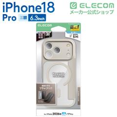 �G���R�� iPhone18 Pro �p �n�C�u���b�h�P�[�X �t���b�v�t �Ɍ� MAGKEEP �P�[�X �J�o�[ �O���[�W����PM-A26CMAGFPKGB