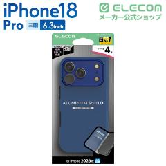 �G���R�� iPhone18 Pro �p �蒠�^�P�[�X �A���~�t���[���t �Ɍ� MAGKEEP �P�[�X �J�o�[ �l�C�r�[��PM-A26CPLYAKMNV